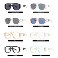 Plastic + metal retro square sunglasses Elit 86636-EL