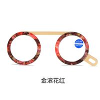 Metal eyeglasses for reading with a case, Blue ray cut, diopters from +2.50, PD62-64, KY818