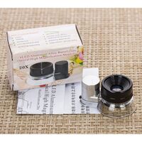 Portable pocket magnifier with backlight 7103A, diameter: 21 mm, magnification: 20X