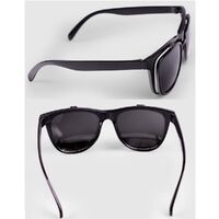 Flip-up protective, welding, shockproof, folding sunglasses with glass alloy lens, with ability to install diopter lenses