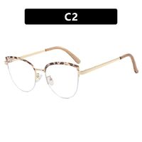 Очки металлические полуободковые женские с защитой от синего света 7556-640-6014-PN