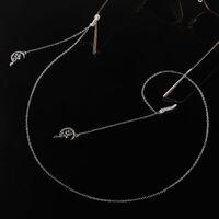 Металлическая нескользящая цепочка, с подвеской в виде луны и ангела, для очков и масок GL210