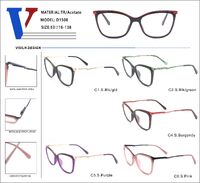 Оправа пластиковая из ацетата TR90 + металл с флексом D1508-DA