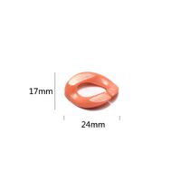 Акриловая нескользящая матовая цепочка, овальная вогнутая форма, для очков и масок GB128