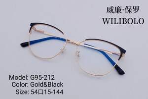 Metal ultrathin frames, with spring hinges Wilibolo G95-212