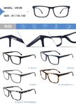 Plastic acetate frame for glasses with spring hinges Big City V9105