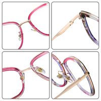 Combined frame (metal + TR90) or glasses with blue light protection, with spring hinges FA87030