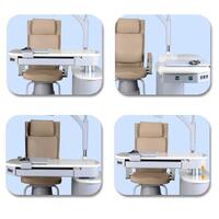 Рабочее место офтальмолога, комбинированный стол + кресло S-980A, столешница 1100*480 мм