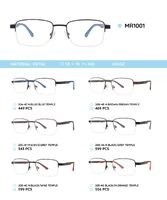 Металлическая оправа с дужками из материала TR-90 MR1001