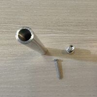 Держатель (кронштейн) для очков, под носоупоры, для вставки в пазы стоек для очков, 87*10 мм