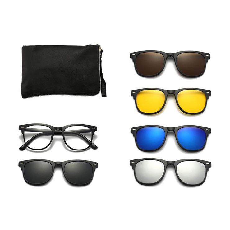 El Dorado frames with polarized sunshades set (clip-on) on magnet 2346T (5 pieces) 