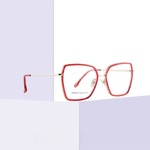 Combined frame (metal + TR90) or glasses with blue light protection, with spring hinges FA87091