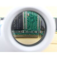 Magnifier with universal backlight, magnifying glass with handle 7011-XX, diameter 38 mm, magnification: 12Х