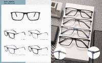 Combined plastic acetate + metal frame for men, with spring hinges Big City MG6853A
