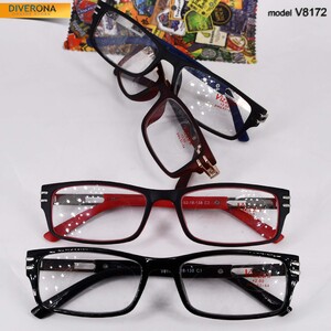 Glasses for men on plastic frame with case VIZZINI V8172 (W21030-31) Diopter: +0,75.0 to +4,00 ,-1,00 to -8,00