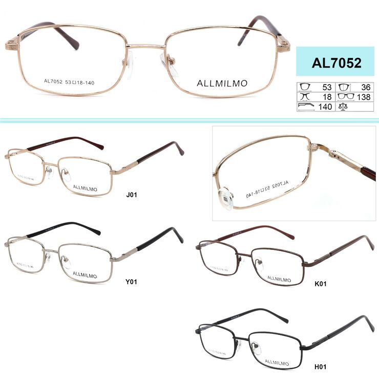 Cheap metal eyeglass frames Allmilmo AL7052
