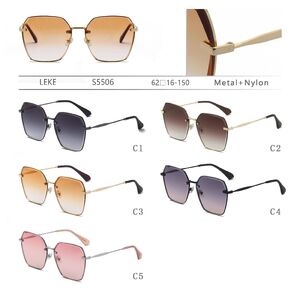 Metal sunglasses with nylon lenses for women Leke S5506