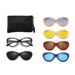 Оправа El Dorado с комплектом поляризационных солнцезащитных насадок (клипон) на магните 2350D (5 штук)