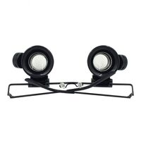 Binocular magnifier with backlight, magnifying glass with head mount 9892A-II-XX, magnification: 20Х