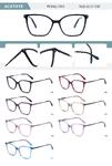 Plastic acetate frame for women with spring hinges 7069-DA