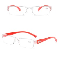 Очки с прозрачными линзами готовые с диоптриями моноблок в пластиковой оправе 816PC