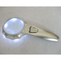 Лупа с универсальной подсветкой, увеличительное стекло с ручкой 600554-XX, диаметр: 50 мм, увеличение: 7X