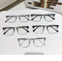 Очки гибридные, металл + TR90, с защитой от синего света Blue Block FENQI F8006