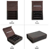 Футляр для очков и солнцезащитных очков из натуральной кожи на 4 отсека CF4007