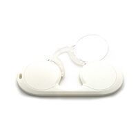 Очки-пенсне пластиковые для чтения овальные с футляром 6006-圆款, диоптрии от +1.00 до +3.00, РМЦ=62-64