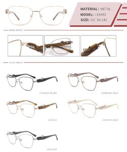 Metal frame with spring hinges LE6492-DA