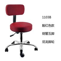 Стул вращающийся на колесиках с подъемником и водостойкими сиденьем и спинкой 1103B