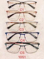 Metal frame for glasses with spring hinges Defile D1051