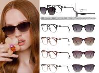 Plastic TR90+CP eyeglasses frame with blue ray cut protection, with spring hinges + sun protection polarized clip-on Leke LK8847