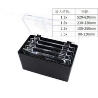 Binocular magnifier with backlight, magnifying glass with head mount 81001-A-XX, magnification: 1,2Х, 1,8Х, 2,5Х, 3,5Х