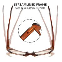 Reading PC plastic glasses with Blue Ray Cut protection and spring hinges for women KY231, diopters from +1.00 to +4.00