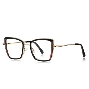 Metal + TR90 Blue Blocker glasses frame for women with UV and blue light protection lenses More FCS3146