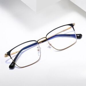 Metal glasses with blue light and UV protection 9660-2-GT