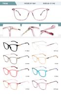 Plastic TR90 frame for women with spring hinges SY1091-DA