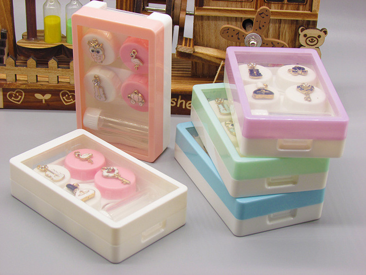 Mini set with contact lens cases XF6090, 2pcs