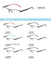 Металлическая оправа с дужками из материала TR-90 HZ12-53