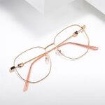 Очки металлические с защитой от синего света 9803-2-GT