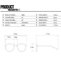 Plastic glasses with blue light protection for women 8009-PN