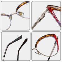 Combined frame (metal + TR90) or glasses with blue light protection, with spring hinges FA87281