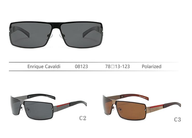 Солнцезащитные поляризационные металлические очки Enrique Cavaldi EC08123