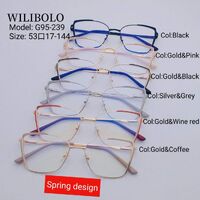 Оправа металлическая ультратонкая, с флексом Wilibolo G95-239