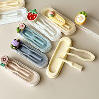 Комплект из 6 штук мини-наборов для мягких контактных линз - пинцет + присоска WL455六个装镊子, фрукты и ягоды