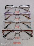 Metal frame for glasses with spring hinges 9723B