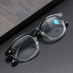 Plastic glasses for reading, with Blue ray cut protection and flex hinges, diopters from 0.00 to +4.00, RMC=62-64, KY006