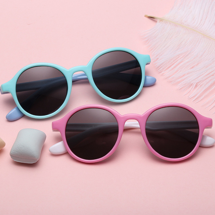 Polarized silicone sunglasses with UV400 protection for kids T11015