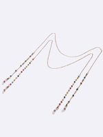 Набор из двух цепочек для очков с полыми формами бриллианта и коронами GM110